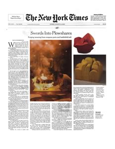 Tom Joyce, Swords Into Plowshares, Ellen Berkovitch, New York Times, 2005 Tom Joyce, Swords Into Plowshares, Ellen Berkovitch, New York Times, 2005