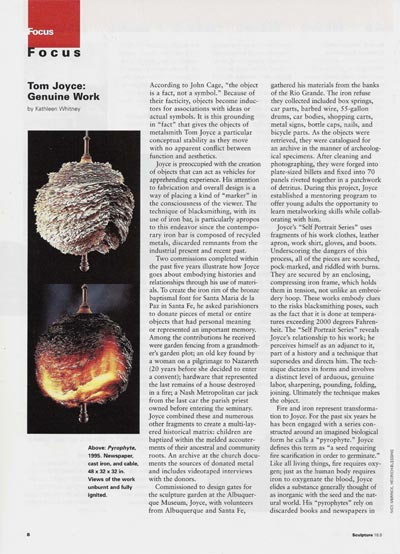 Tom Joyce Genuine Work, Sculpture, Kathleen Whitney, 1999 Tom Joyce Genuine Work, Sculpture, Kathleen Whitney, 1999