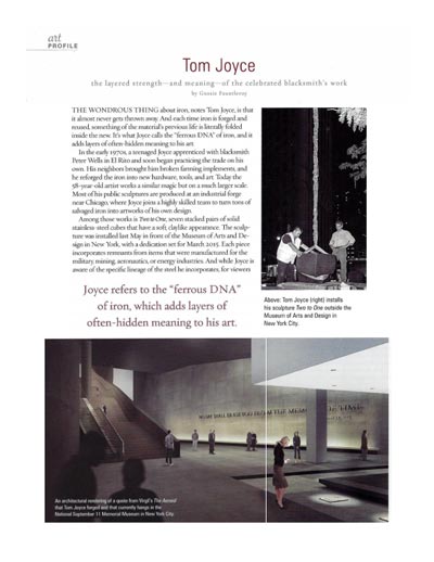 Tom Joyce, Layered Strength, Gussie Fauntleroy, Santa Fean Magazine Tom Joyce, Layered Strength, Gussie Fauntleroy, Santa Fean Magazine