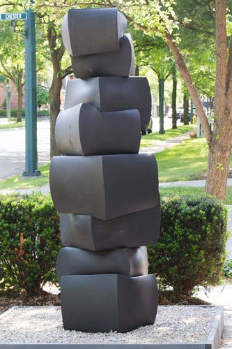 Tom Joyce, cast iron, sculpture, Hill Gallery - STACK III - Forged stainless steel - 84” x 33” x 32” - 8,556 lbs. - Photo © Hill Gallery Tom Joyce, cast iron, sculpture, Hill Gallery - STACK III - Forged stainless steel - 84” x 33” x 32” - 8,556 lbs. - Photo © Hill Gallery